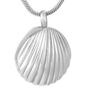 Urnwebshop Assieraad Zilveren Schelp, inclusief Slangencollier