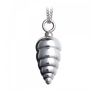 Urnwebshop Kleine Zilveren Ashanger Schelp