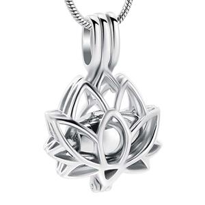 Urnwebshop Ashanger Lotusbloem Zilveren Micro Urntje, incl. Slangencollier