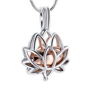 Urnwebshop Ashanger Lotusbloem Rozegouden Micro Urntje, incl. Slangencollier