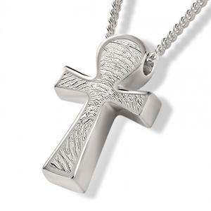 Urnwebshop Zilveren Vingerafdruk Ashanger Ankh