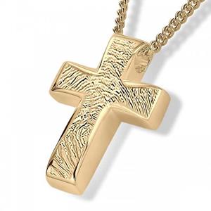 Urnwebshop Gouden Vingerafdruk Ashanger Kruis
