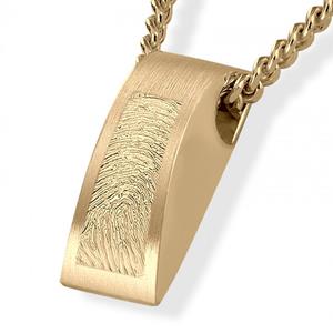 Urnwebshop Rechthoekig Gouden Vingerafdruk Assieraad