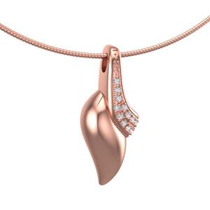 Urnwebshop Rozegouden Ashanger Fantasie Vlam, 16 Edelsteentjes
