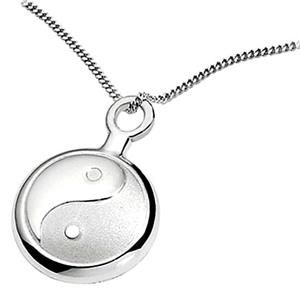 Urnwebshop Kleinere Zilveren Ashanger Yin Yang