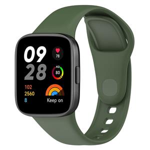 Strap-it Redmi Watch 3 siliconen bandje (donkergroen)