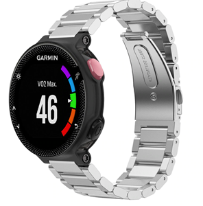 Strap-it Garmin Forerunner 235 stalen bandje (zilver)