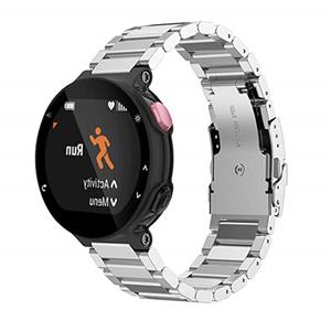 Strap-it Garmin Forerunner 735xt stalen bandje (zilver)