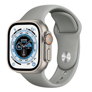Strap-it Apple Watch Ultra silicone band (grijs)