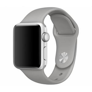 Strap-it Apple Watch SE silicone band (grijs)