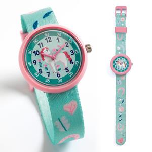 DJECO Quarzuhr Kinder Armbanduhr in buntem Design