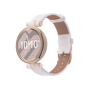 Strap-it Garmin Lily leren bandje (wit)