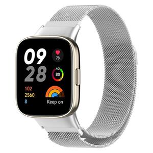 Strap-it Redmi Watch 3 Milanese band (zilver)