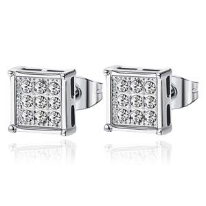 Mendes Heren Oorbellen - Nine Stone Stud Silver