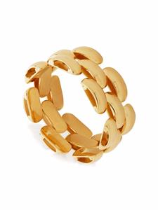 Monica Vinader Ring met geweven ketting design - Goud