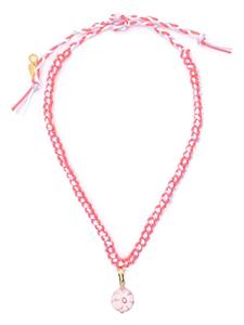 Forte Forte braided pendant necklace - Roze