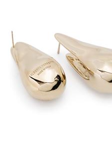 Alberta Ferretti cut-out drop earrings - Goud