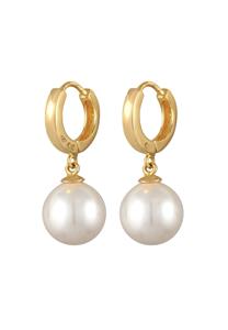 Nenalina Dames Oorbellen Klassiek met Glaskralen in 925 Sterling Zilver