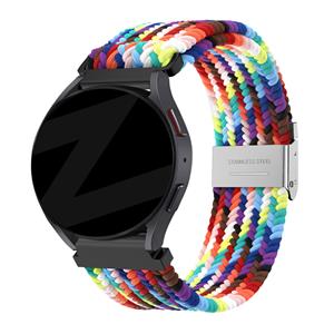 Bandz Amazfit Bip 3 gevlochten nylon band (regenboog)