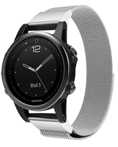 Strap-it Garmin Epix Pro (Gen 2) 42mm Milanese band (zilver)