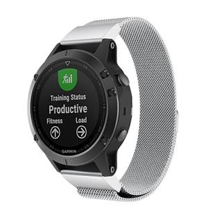 Strap-it Garmin Epix Pro (Gen 2) 51mm Milanese band (zilver)