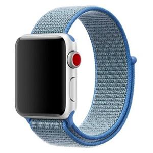 Strap-it Apple Watch SE nylon band (blauw)