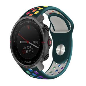 Strap-it Polar Grit X Pro sport band (dennengroen/kleurrijk)