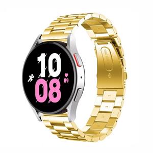 Strap-it Samsung Galaxy Watch 5 - 44mm stalen band (goud)