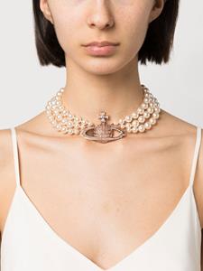 Vivienne Westwood Choker met drie rijen - Goud