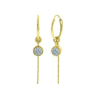 Lucardi Oorbellen 'Oktober' Zilver