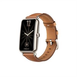 Strap-it Huawei Watch Fit Mini leren bandje (bruin)