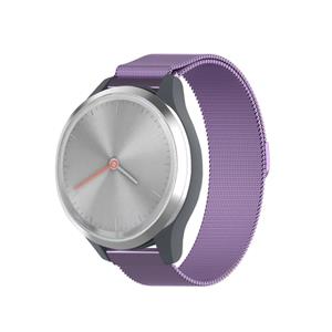 Strap-it Garmin Vivomove 3s Milanese band - 39mm - paars