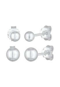Elli Dames Oorsteker Bol Basis set van 2 in 925 Sterling Zilver