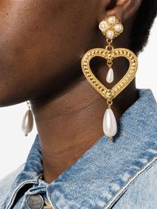 Moschino Oorclips met vraagteken - Goud
