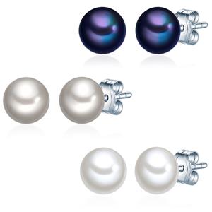 Valero Pearls Perlenohrringe silber, aus Süßwasser-Zuchtperlen