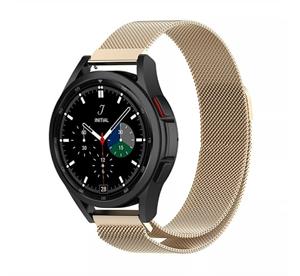 Strap-it Samsung Galaxy Watch 4 Classic 46mm Milanese band (champagne)