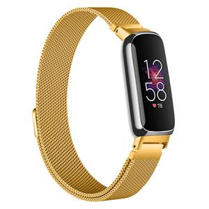 Strap-it Fitbit Inspire 3 Milanese band (goud)