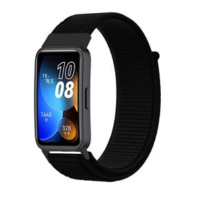 Strap-it Huawei Band 8 nylon bandje (zwart)