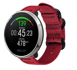 Strap-it Polar Unite nylon gesp band (rood)