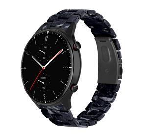 Strap-it Amazfit GTR 2 resin band (zwart/wit)