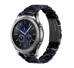 Strap-it Samsung Gear S3 resin band (zwart/wit)