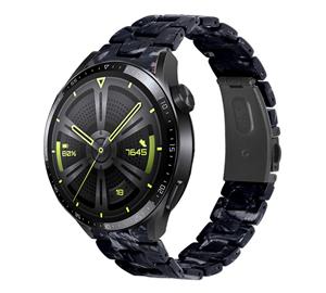 Strap-it Huawei Watch GT 3 46mm resin band (zwart/wit)