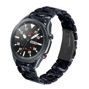Strap-it Samsung Galaxy Watch 3 45mm resin band (zwart/wit)