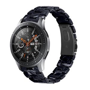 Strap-it Samsung Galaxy Watch 46mm resin band (zwart/wit)