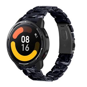 Strap-it Xiaomi Watch S1 resin band (zwart/wit)