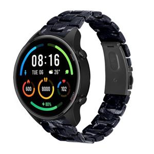 Strap-it Xiaomi Mi Watch resin band (zwart/wit)