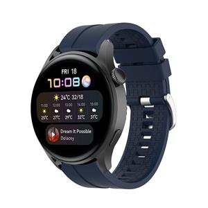 Strap-it Huawei Watch 3 (Pro) extreme silicone band (donkerblauw)