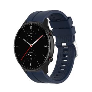 Strap-it Amazfit GTR 2 extreme silicone band (donkerblauw)