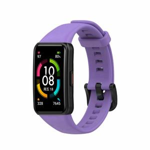 Strap-it Huawei Band 6 siliconen bandje (paars)