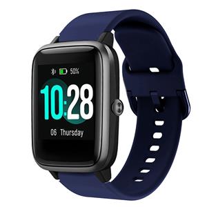 Strap-it ID205L siliconen bandje (donkerblauw)